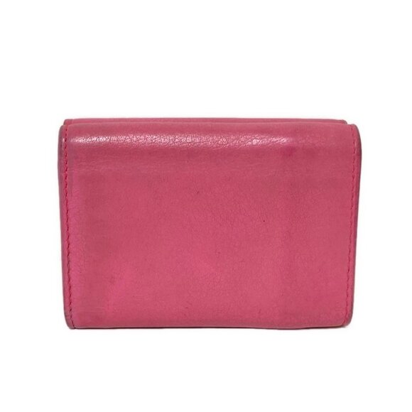 Auth BALENCIAGA Papier Mini Wallet 391446 Pink Leather - Trifold Wallet - Picture 8 of 10